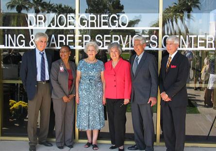 Dr. Joe Griego at the CCS building dedication in 2009