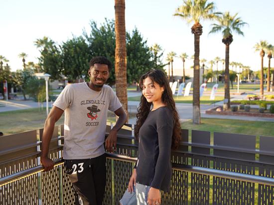 Students overlooking the Center Mall on the main campus