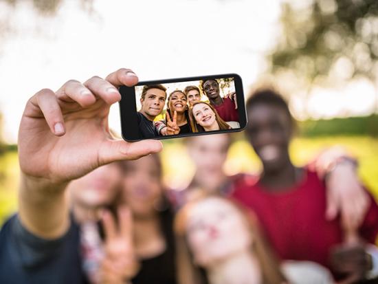 Students taking a selfie